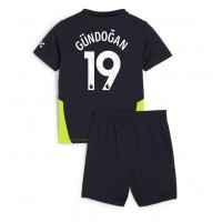 Manchester City Ilkay Gundogan #19 Fußballbekleidung Auswärtstrikot Kinder 2024-25 Kurzarm (+ kurze hosen)